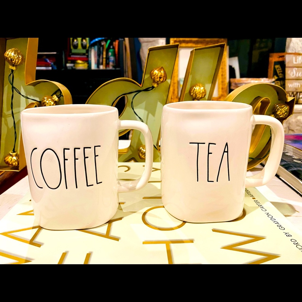 Rae Dunn new white coffee mugs
